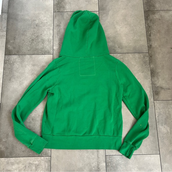 Aviator Nation 5 stripe hoodie zip in kelly green XS - Picture 4 of 6